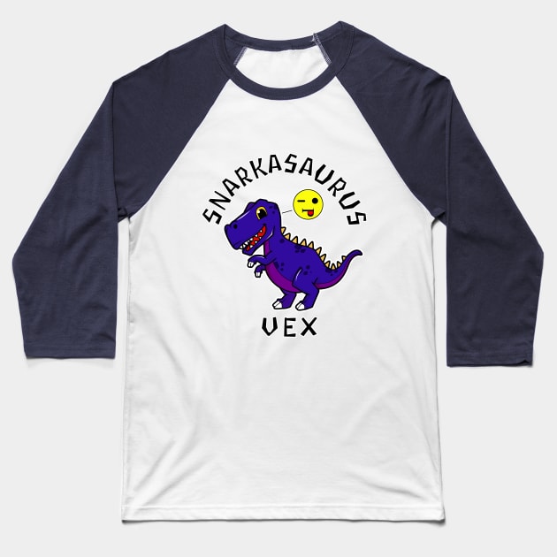 Snarkasaurus Baseball T-Shirt by Magickal Vision: The Art of Jolie E. Bonnette